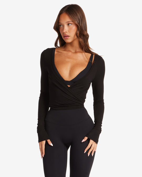 Snatched Wrap Top