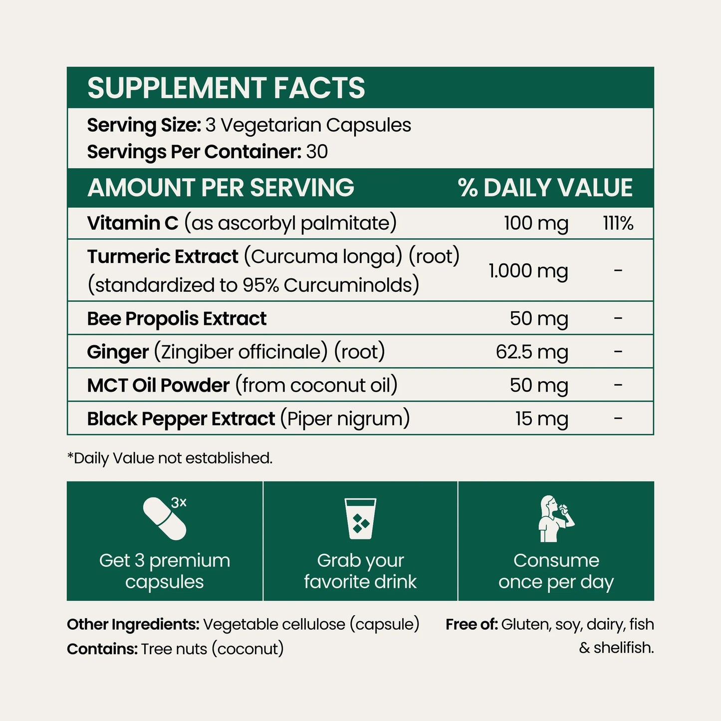 Turmeric Curcumin Capsules